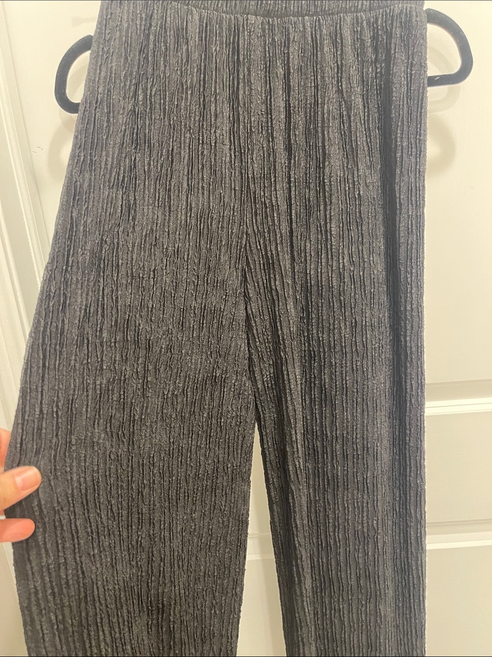 Black Ruffled Pant Set - Picture 3 of 3